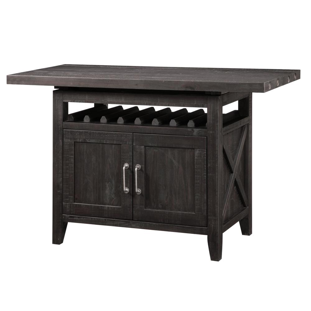 Yosemite Counter Height Rectangular Extension Table in Cafe. Picture 10