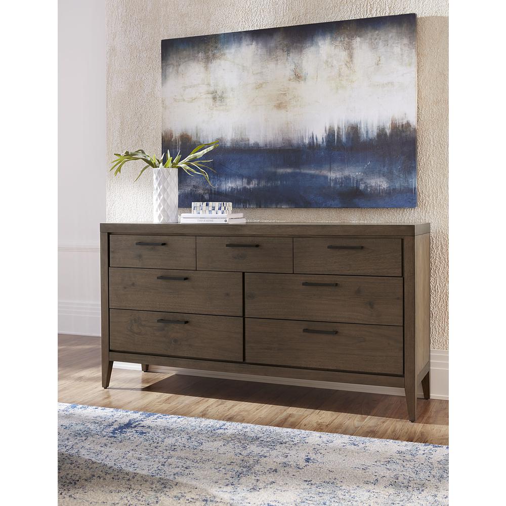 Boracay Seven Drawer Walnut Dresser in Wild Oats Brown (2024). Picture 1