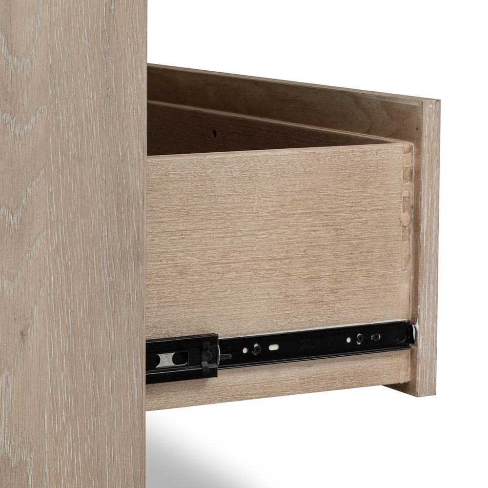 Gardenia Five Drawer Oak Wood Chest in Chai. Picture 8