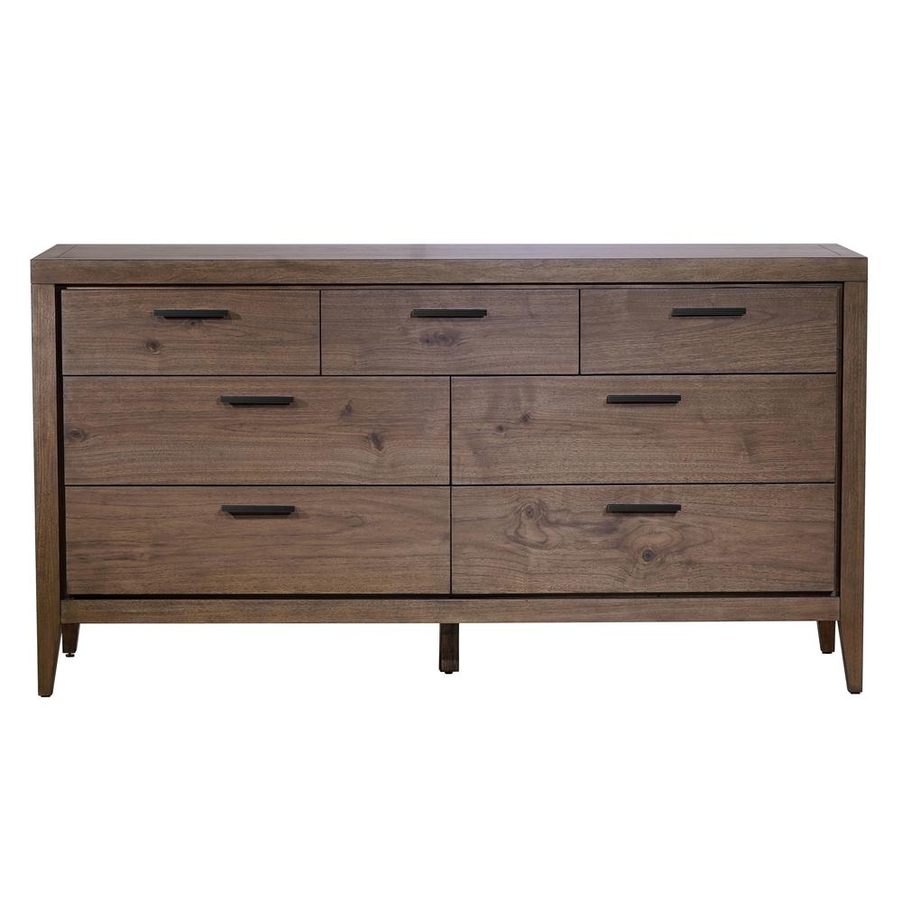 Boracay Seven Drawer Walnut Dresser in Wild Oats Brown (2024). Picture 5