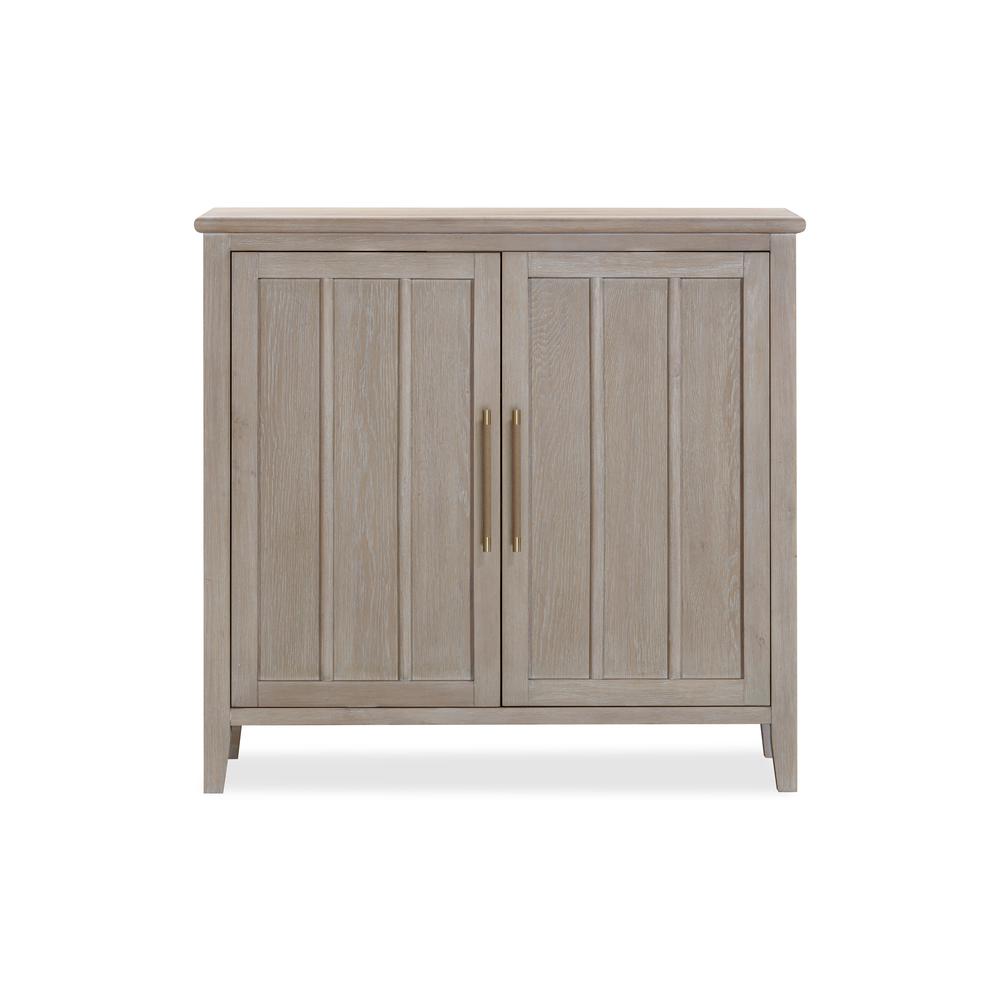 Camden Two Door Two Drawer Bar Cabinet with Stemware Rack and Wine Rack in Chai. Picture 5