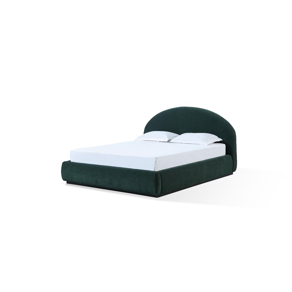 Flex Upholstered Bed in Emerald Chenille. Picture 2
