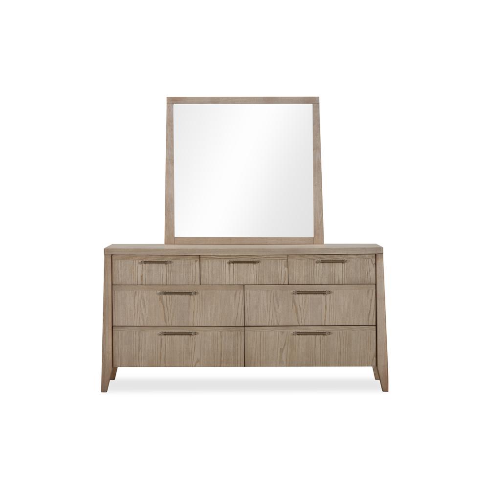 Sumire Seven Drawer Ash Wood Dresser in Ginger. Picture 1
