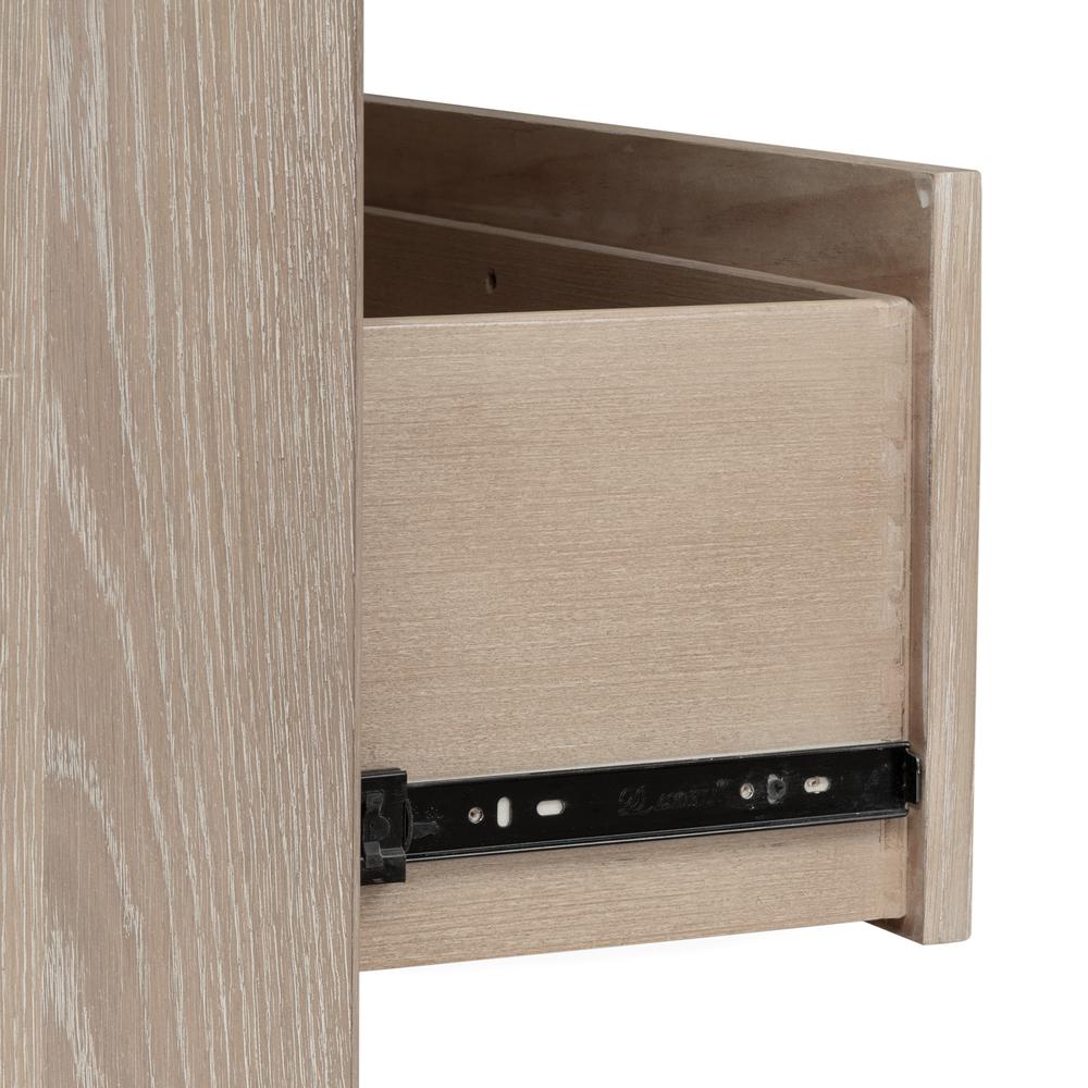 Gardenia Six Drawer Oak Wood Dresser in Chai. Picture 9