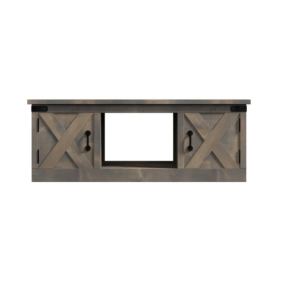 48 in. No Assembly Required Barnwood Finish Solid Wood Coffee Table. Picture 1