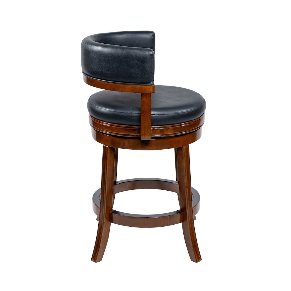 Balen Swivel Counter Stool - Cappuccino Finish. Picture 6
