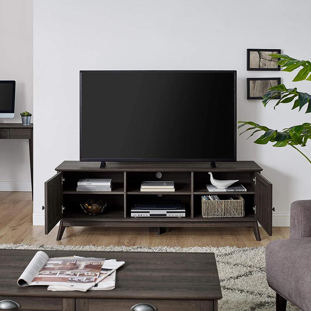 Newport Series Modern Tv Media Console Stand Entertainment Center With Two Doors. Picture 4