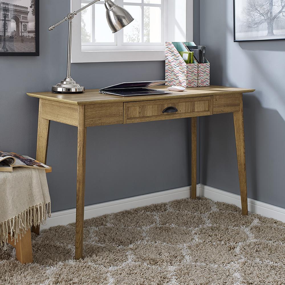 Newport Series Home Office Computer Writing Desk, Golden Oak. Picture 1