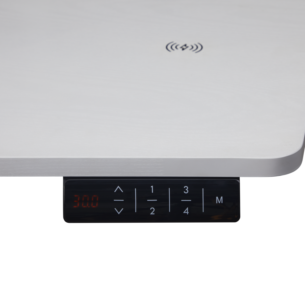 K314 Corner Electric Height Adjustable Standing Desk With Hutch And Drawer. Picture 4