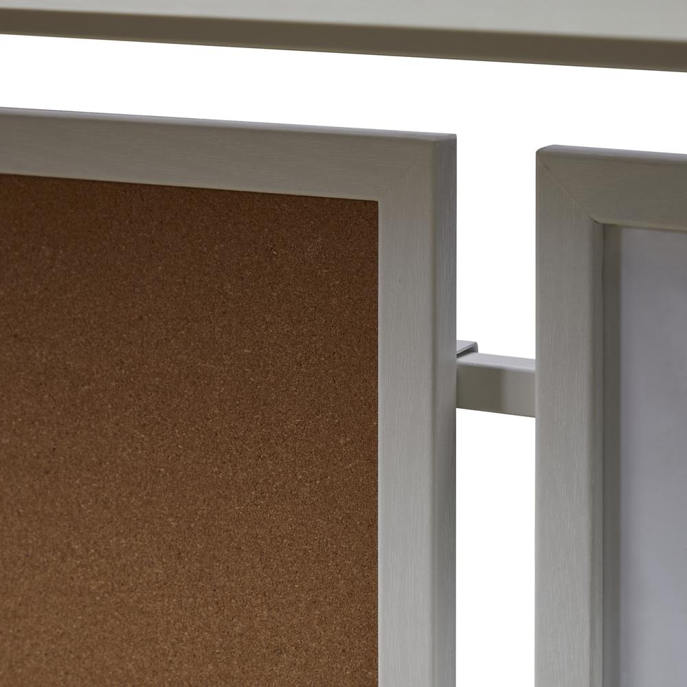 55" Electric Height Adjustable Standing Desk With Back Board And Drawer. Picture 2