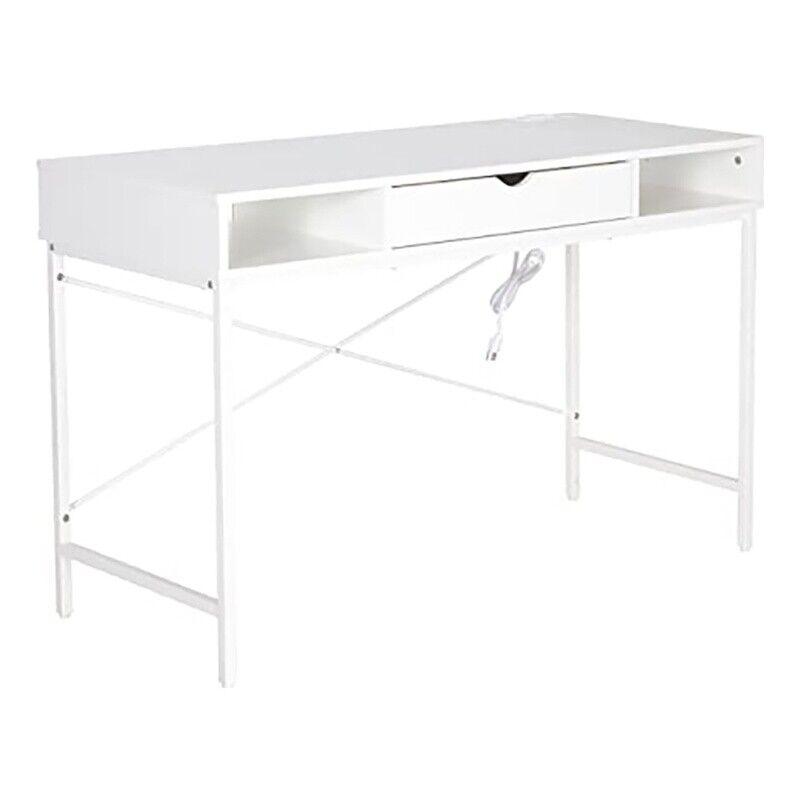 Home Office Contemporary Large Computer Desk Laptop Workstation With Drawer. Picture 1