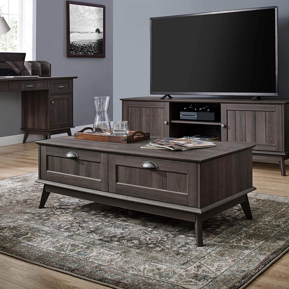 Newport Series Modern Tv Media Console Stand Entertainment Center With Two Doors. Picture 3