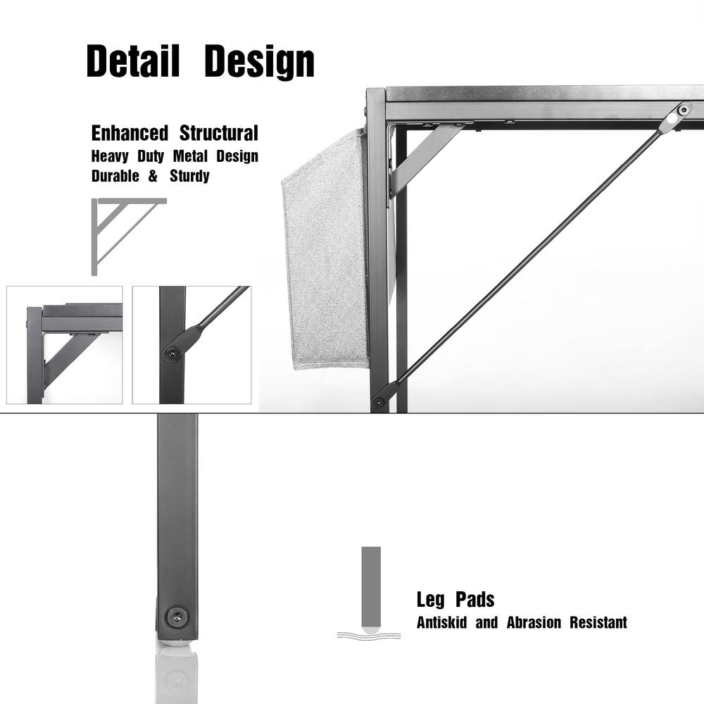 Small Computer Desk Simple Style Writing Desk, White/Pink. Picture 5