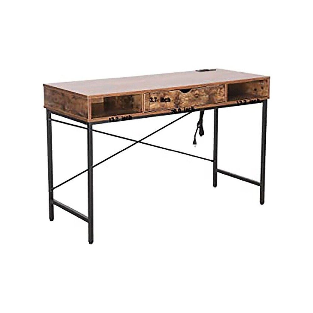 Home Office Contemporary Large Computer Desk Laptop Workstation With Drawer. Picture 1