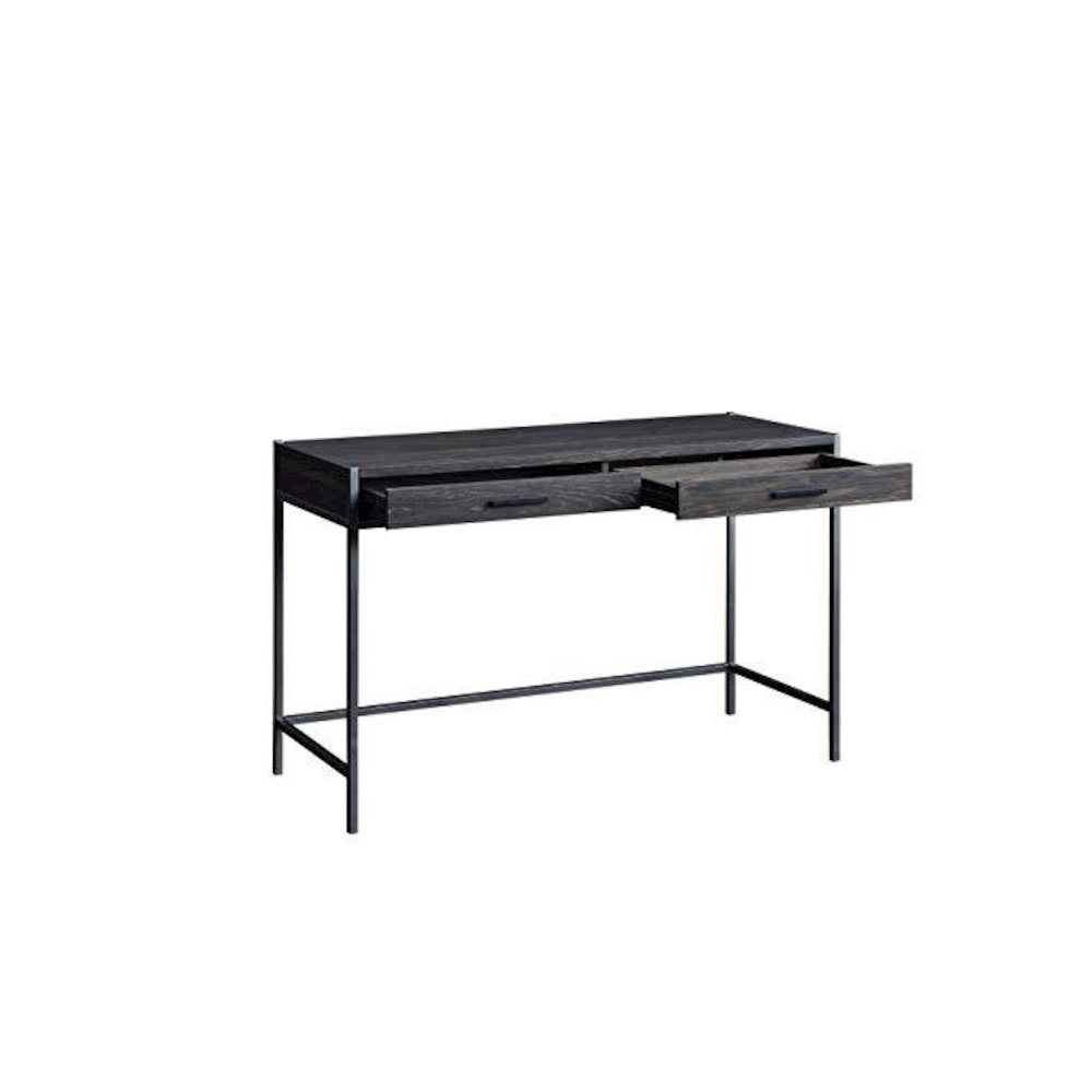 2 Drawer Writing Desk, Dark Brown. Picture 7