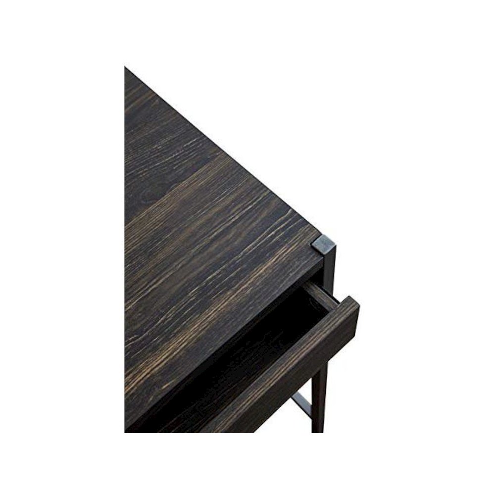 2 Drawer Writing Desk, Dark Brown. Picture 5