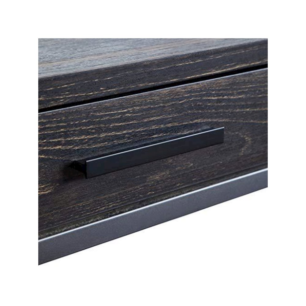 2 Drawer Writing Desk, Dark Brown. Picture 4