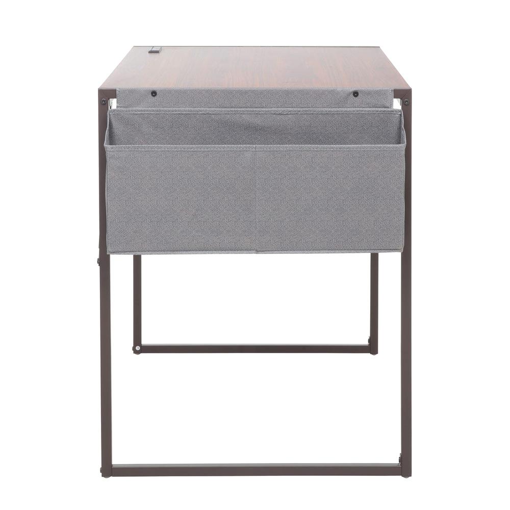 Simple Style Writing Desk For Small Spaces, Brown. Picture 3