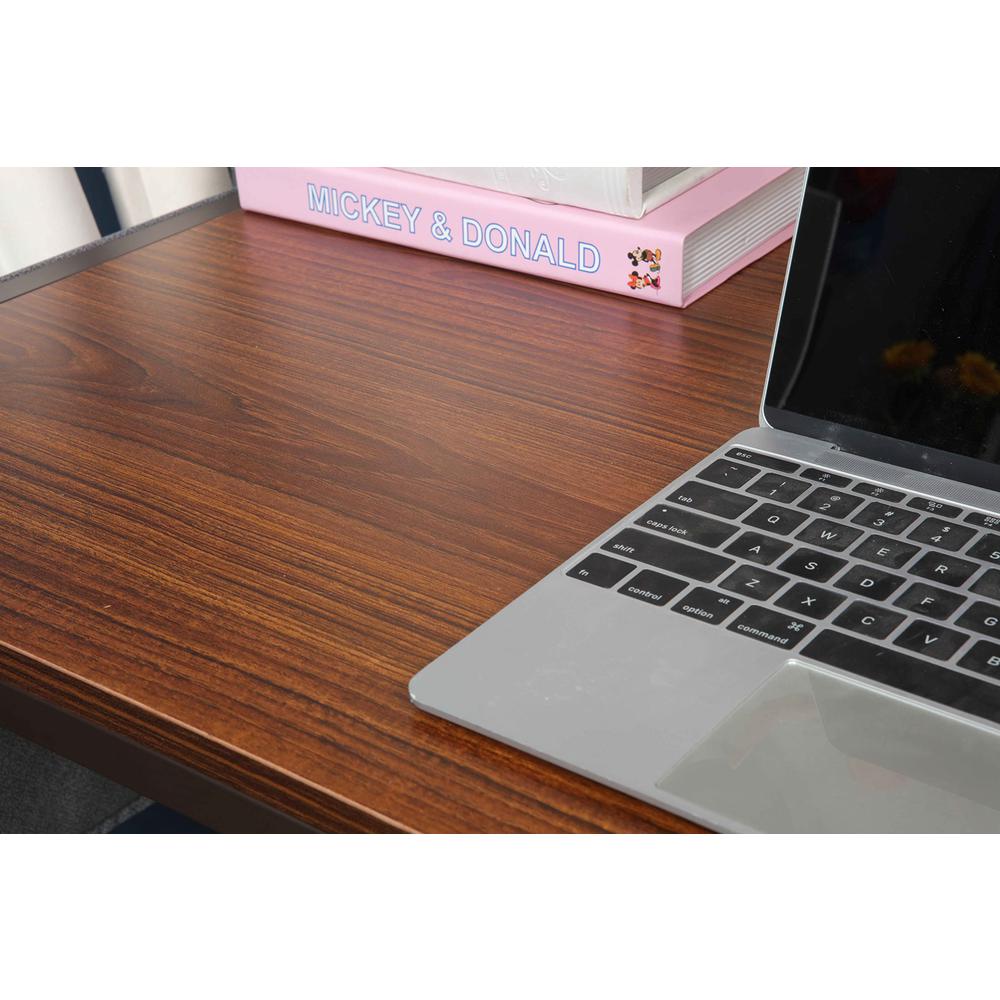 Small Computer Desk Simple Style Writing Desk, Brown. Picture 3