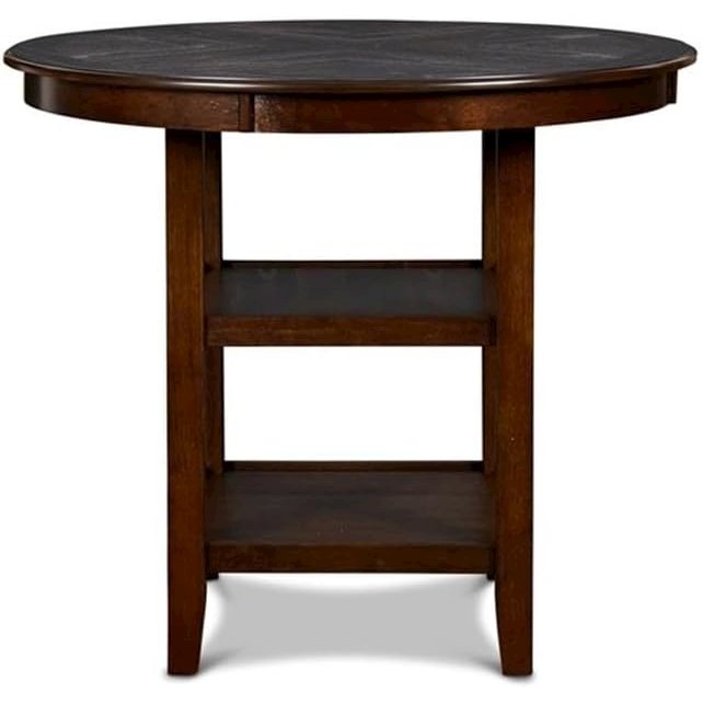 Gia 5-Piece Transitional Wood Dining Set in Cherry. Picture 2
