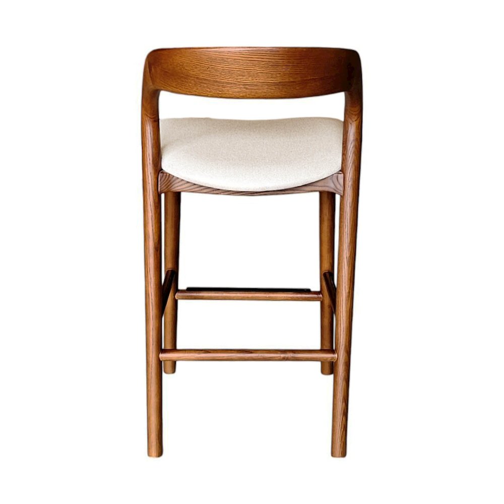 Rotondo Counter Stool - Walnut Frame. Picture 8