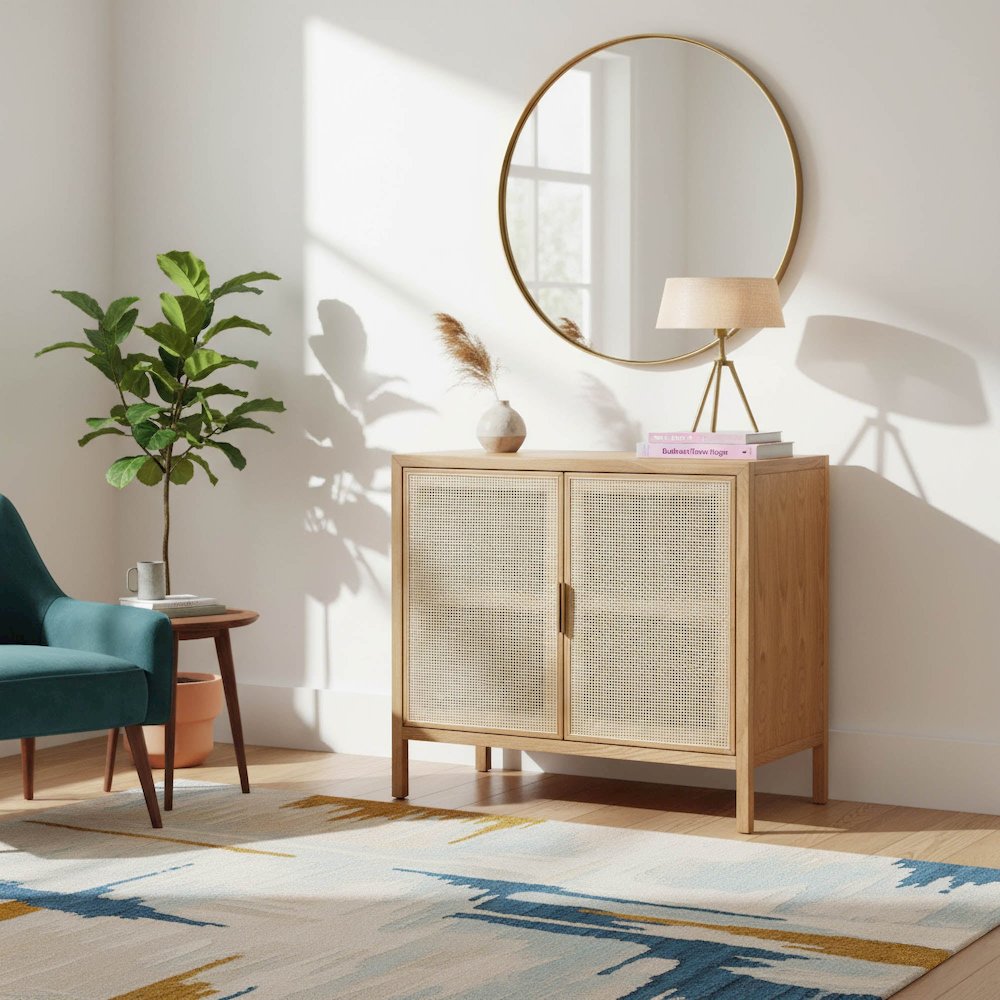 Rattan Small Sideboard - Natural. Picture 2