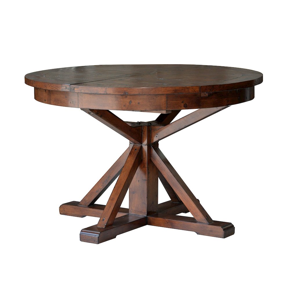 Irish Coast Round 47/63" Extension Dining Table - African Dusk. Picture 1