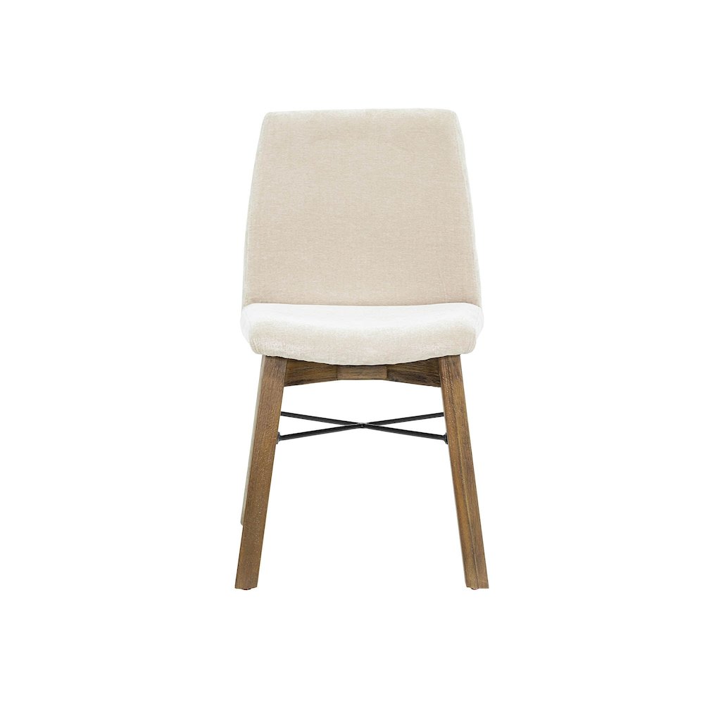 Gia Dining Chair - Warm Pecan - Sand. Picture 4