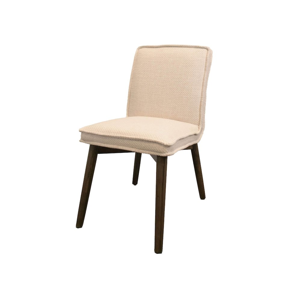 Franklyn Dining Chair - Crosshatch Pebble Cream. Picture 1