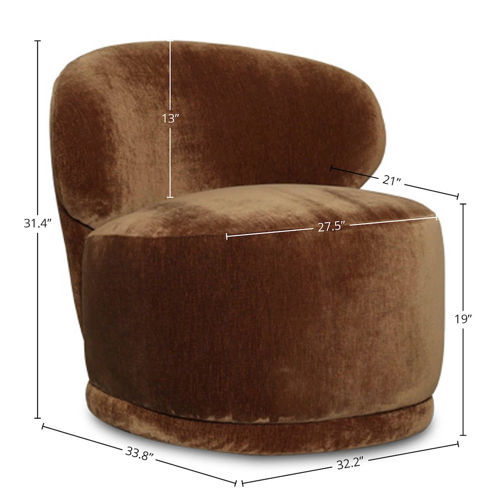 Rollo Club Chair - Distressed Velvet Bronze. Picture 3