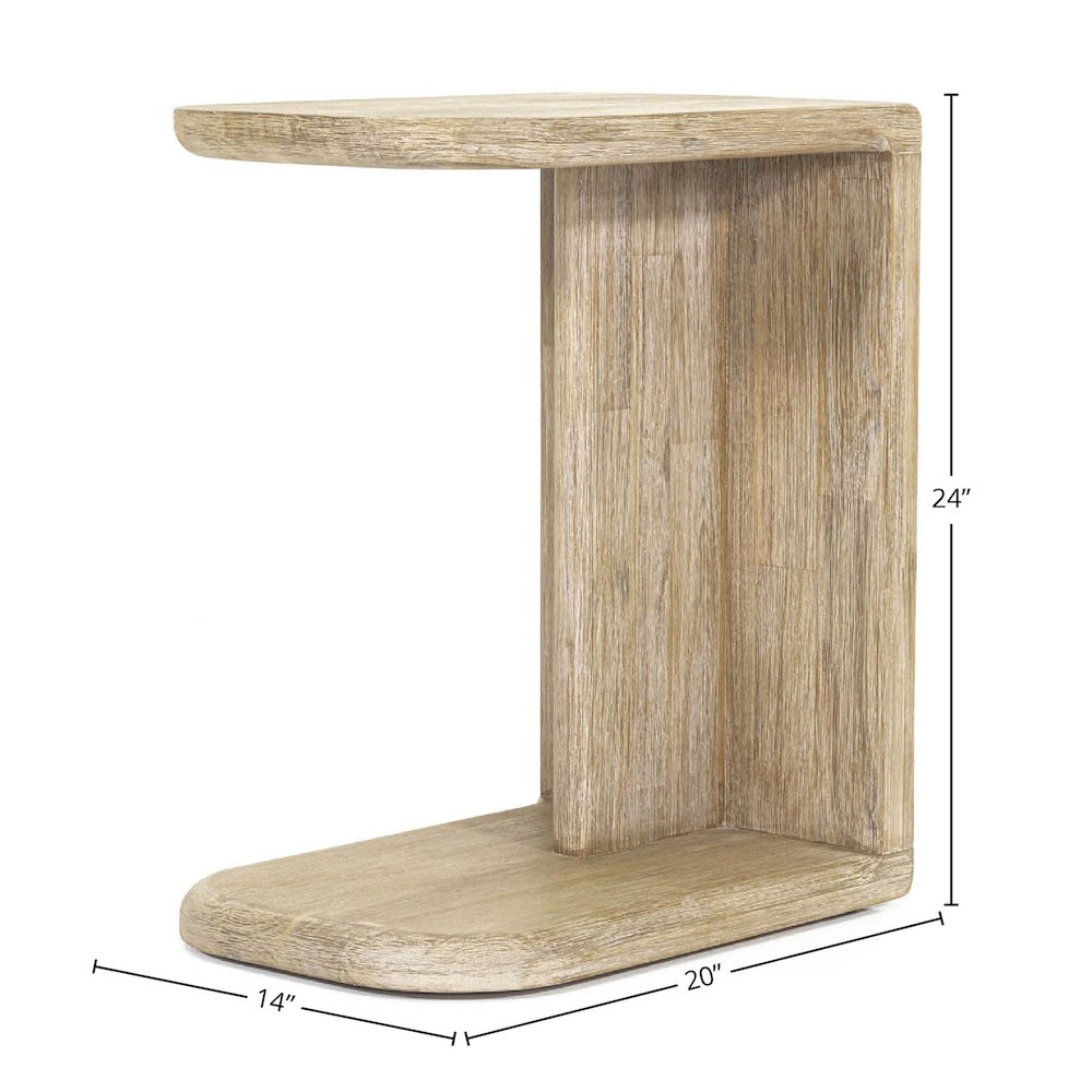 Haru C-Shaped Side Table. Picture 3