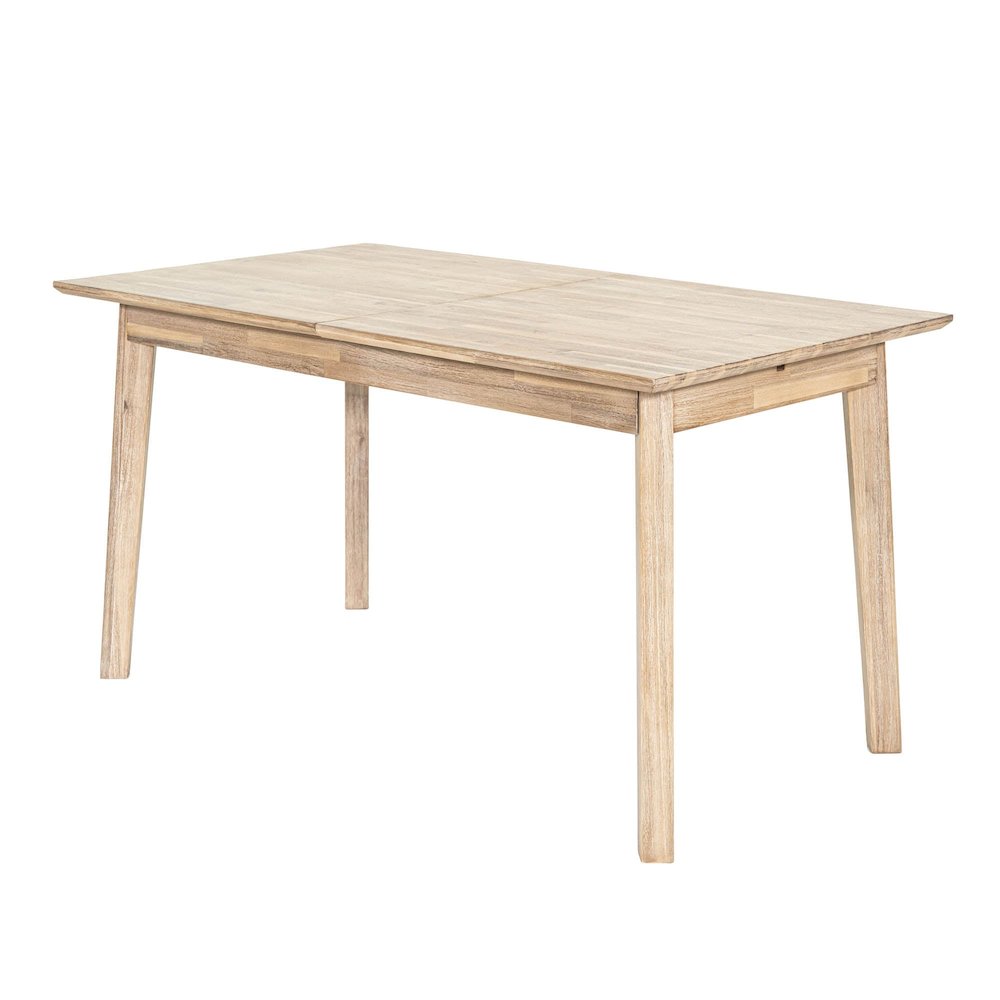 Gia Small Extension Dining Table with Butterfly System 55/71” - Light Driftwood. Picture 1