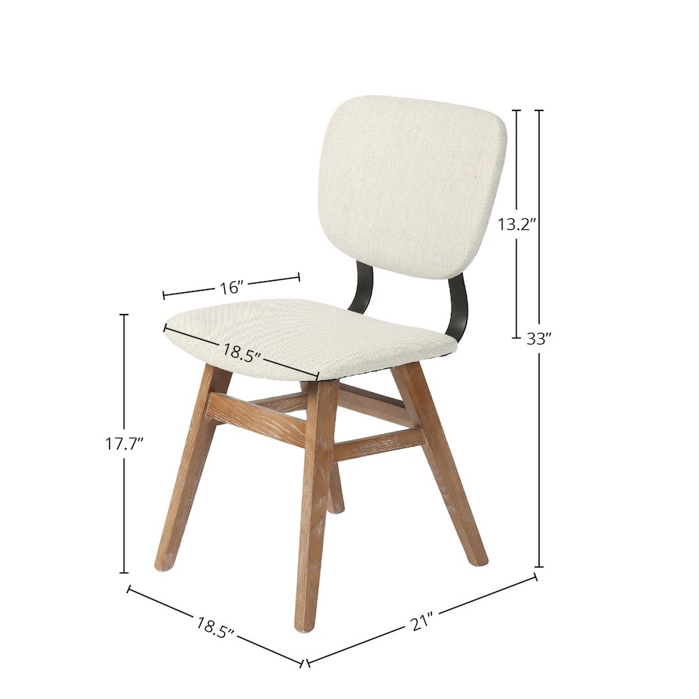 Fraser Dining Chair - Tweed Haze. Picture 3