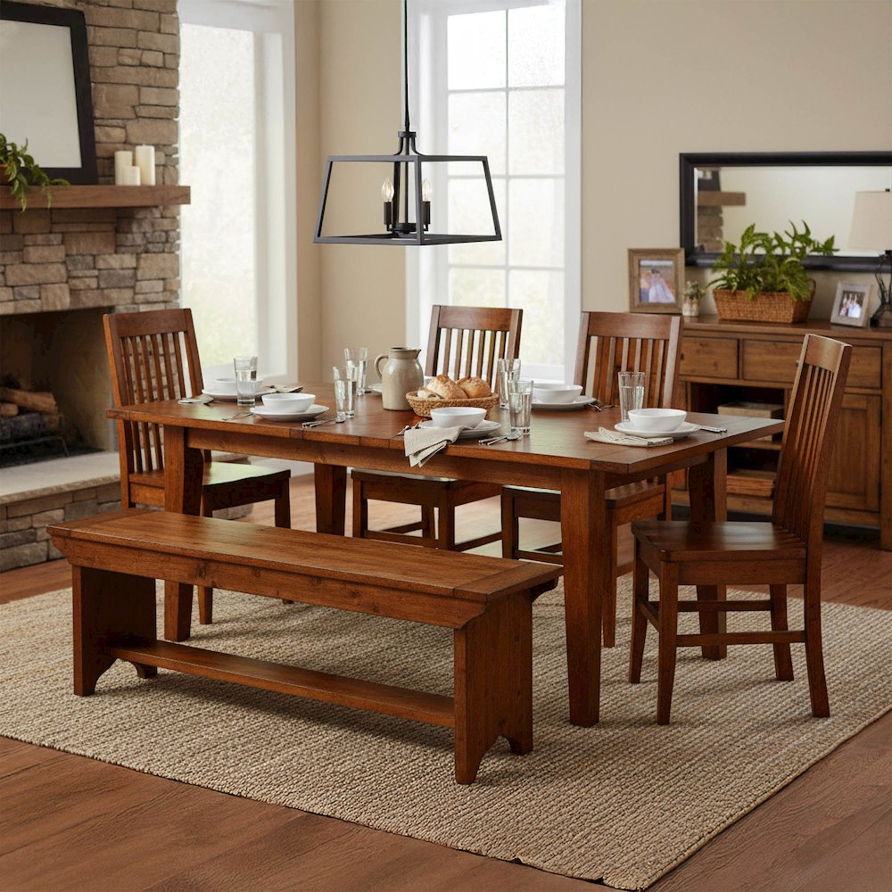 Irish Coast Large Extension Dining Table (72"/96") - African Dusk. Picture 2