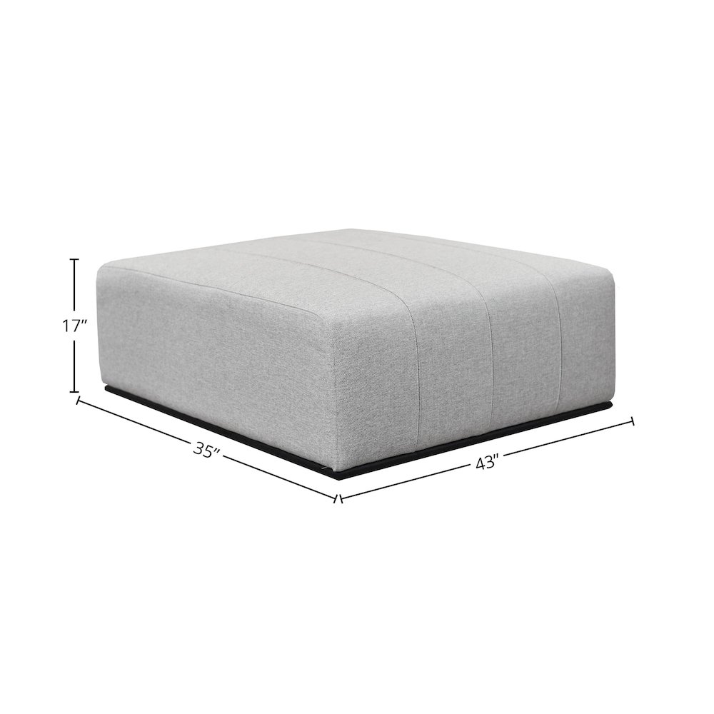 Sullivan Ottoman - Alba Stone. Picture 3