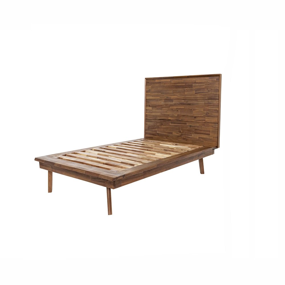 Gia Single Bed - Warm Pecan. Picture 1