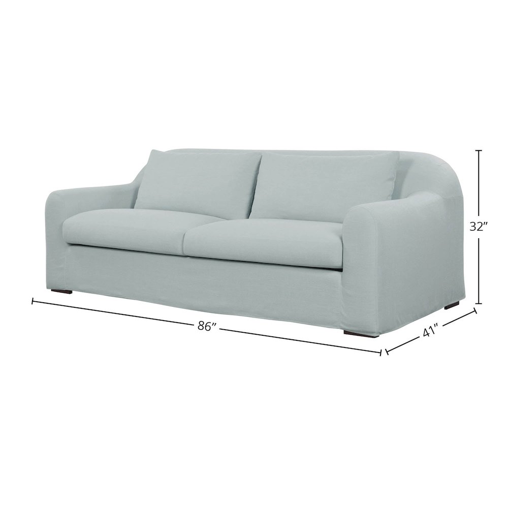 Harper Slipcover Only - Linen Sky. Picture 6
