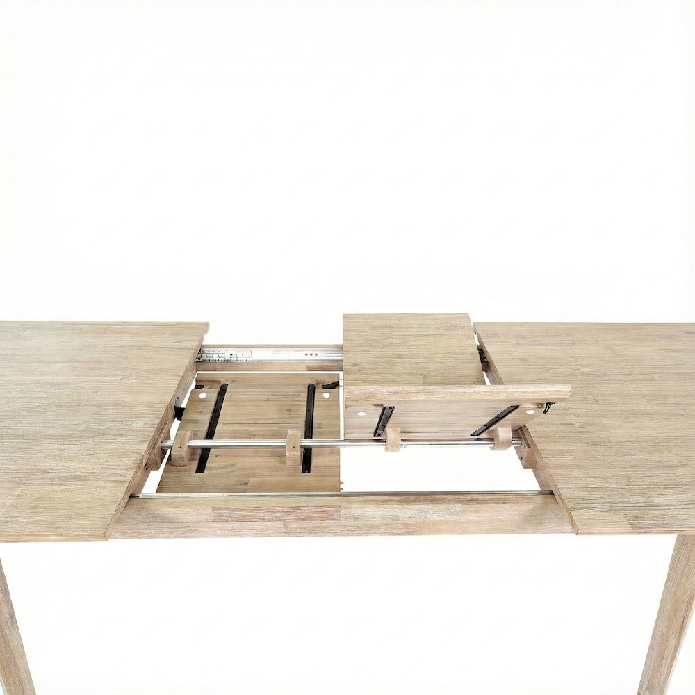 Gia Extension Dining Table 71/102" - Light Driftwood. Picture 15