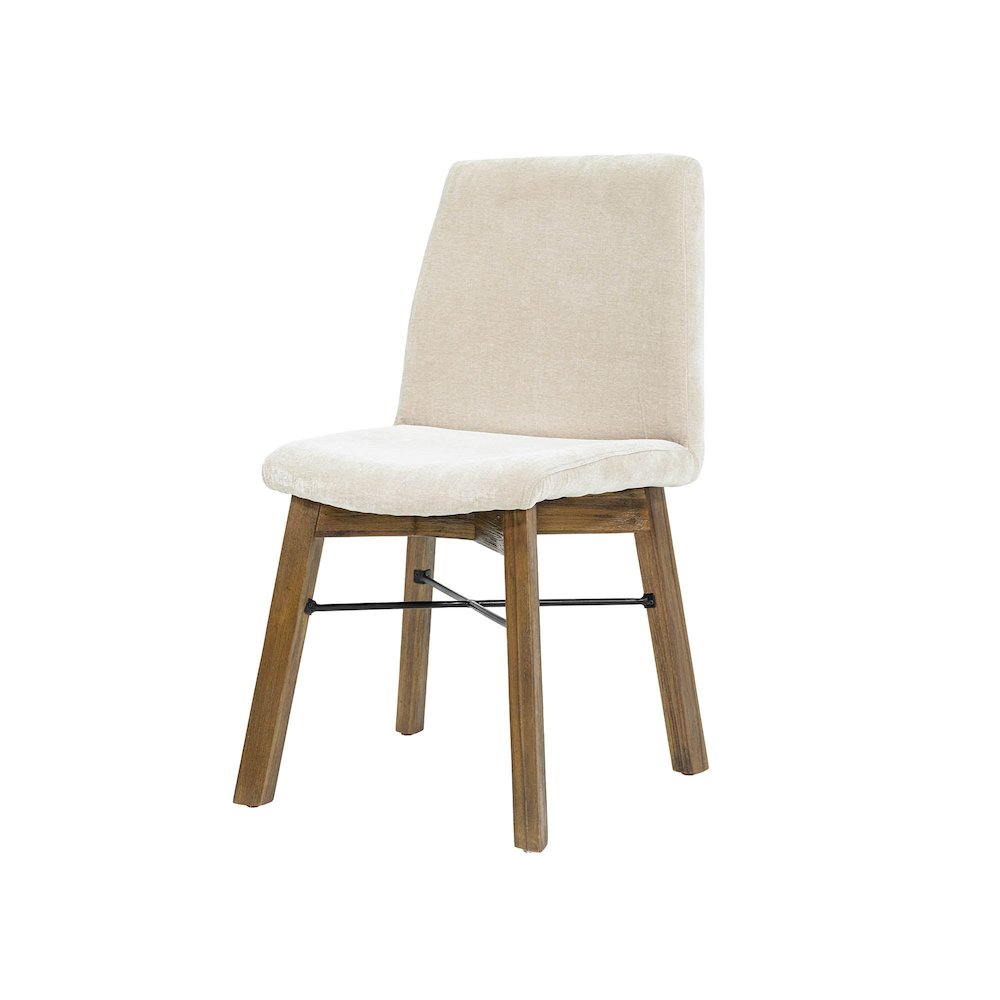 Gia Dining Chair - Warm Pecan - Sand. Picture 1