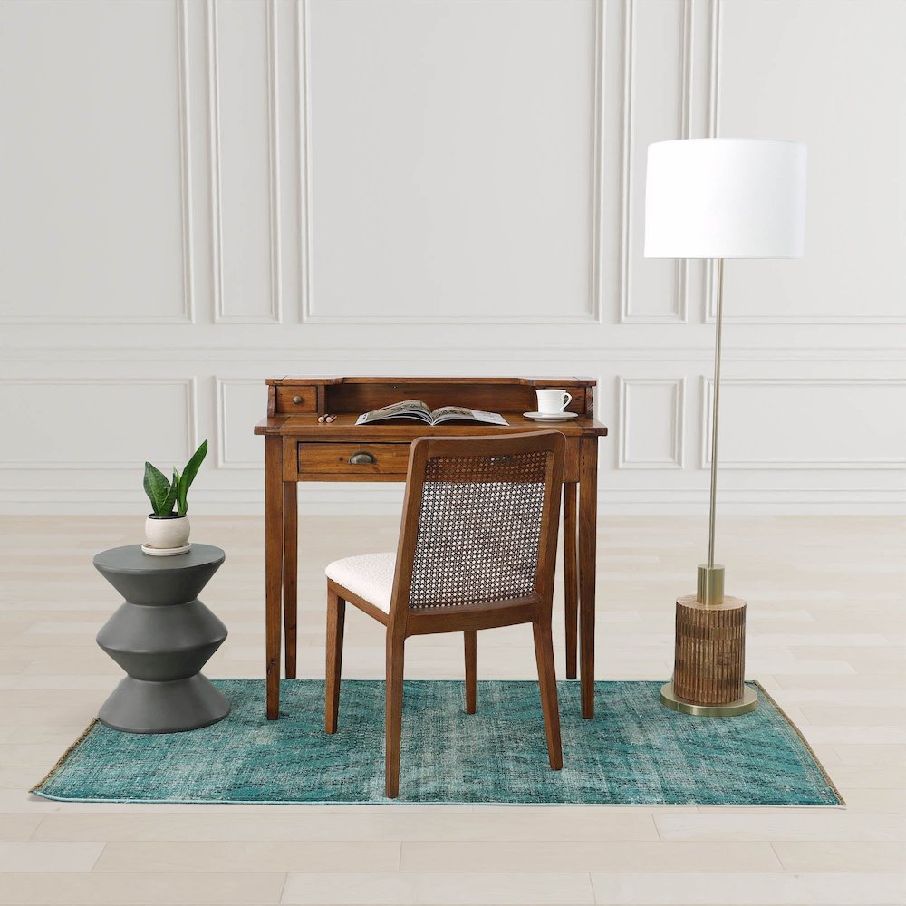 Concrete Inverted Side Table - Dark Grey. Picture 5