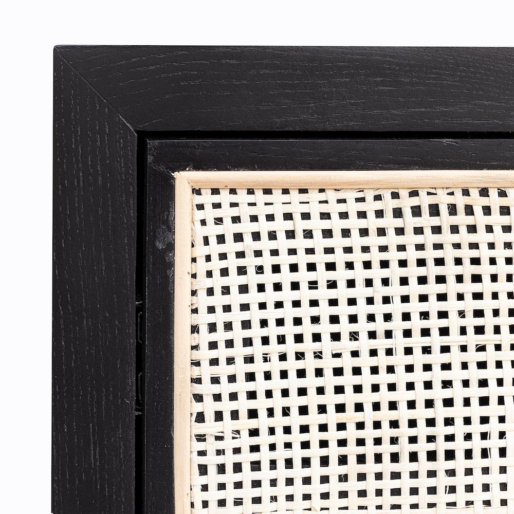 Rattan Filing Cabinet - Ebony. Picture 9
