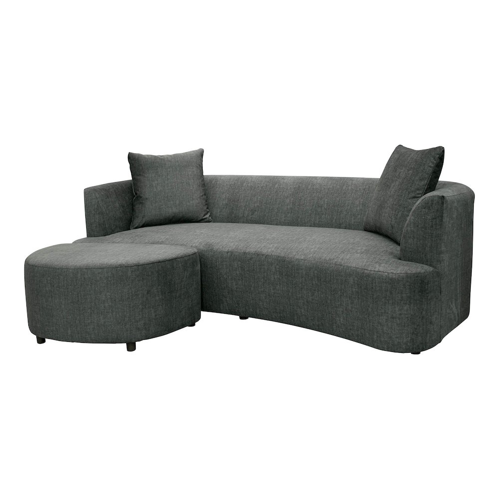 Isabella Sofa - Polished Pewter. Picture 5