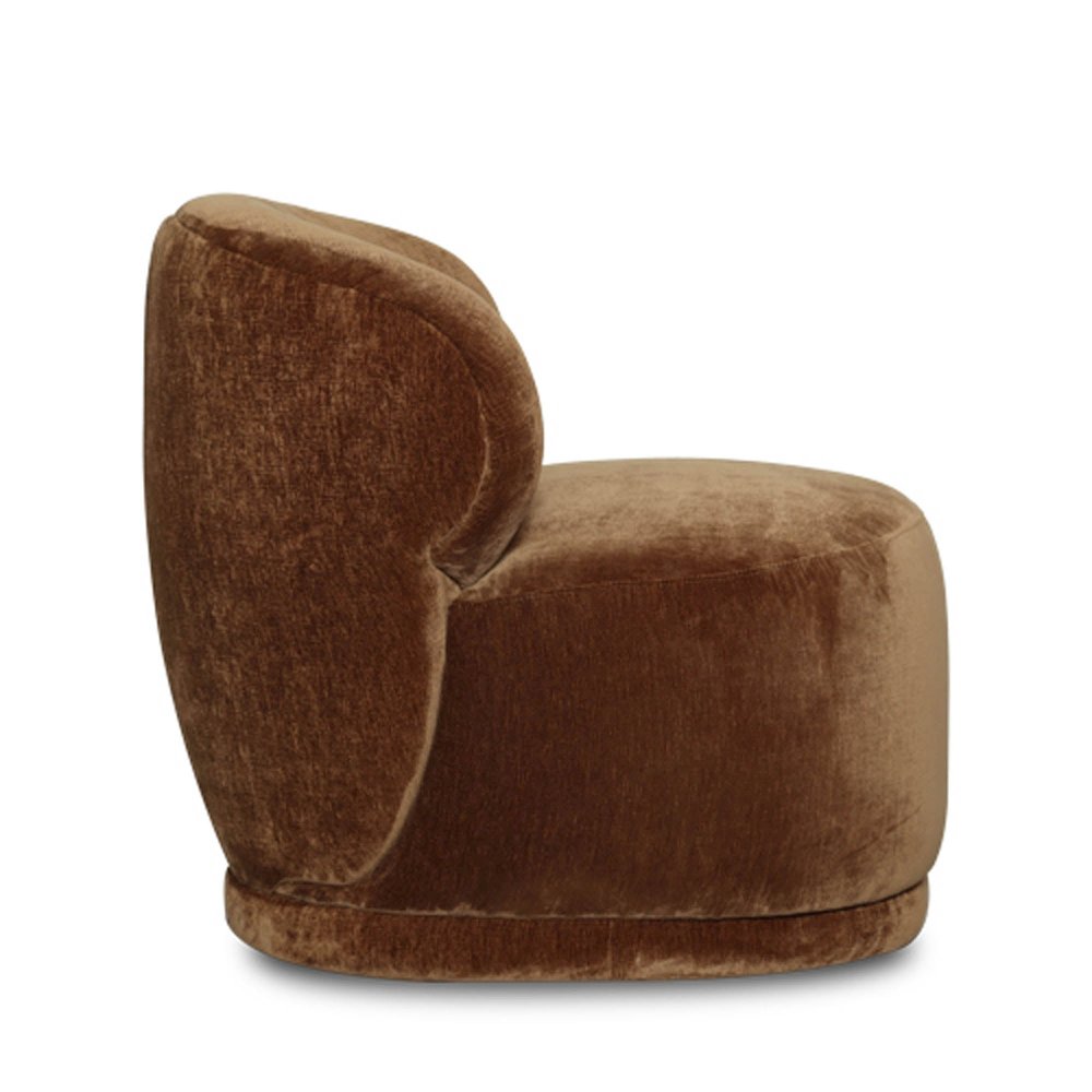 Rollo Club Chair - Distressed Velvet Bronze. Picture 6