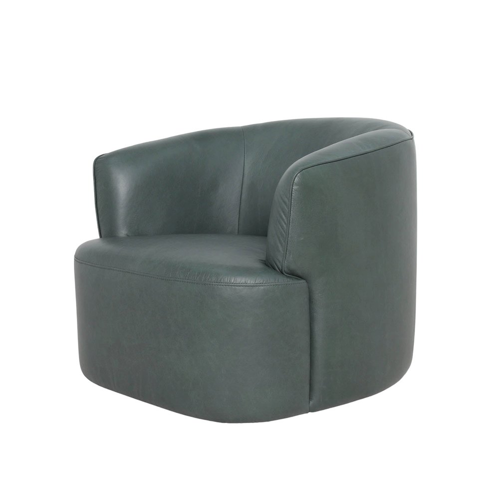 Fireside Swivel Club Chair - Deep Moss. Picture 1