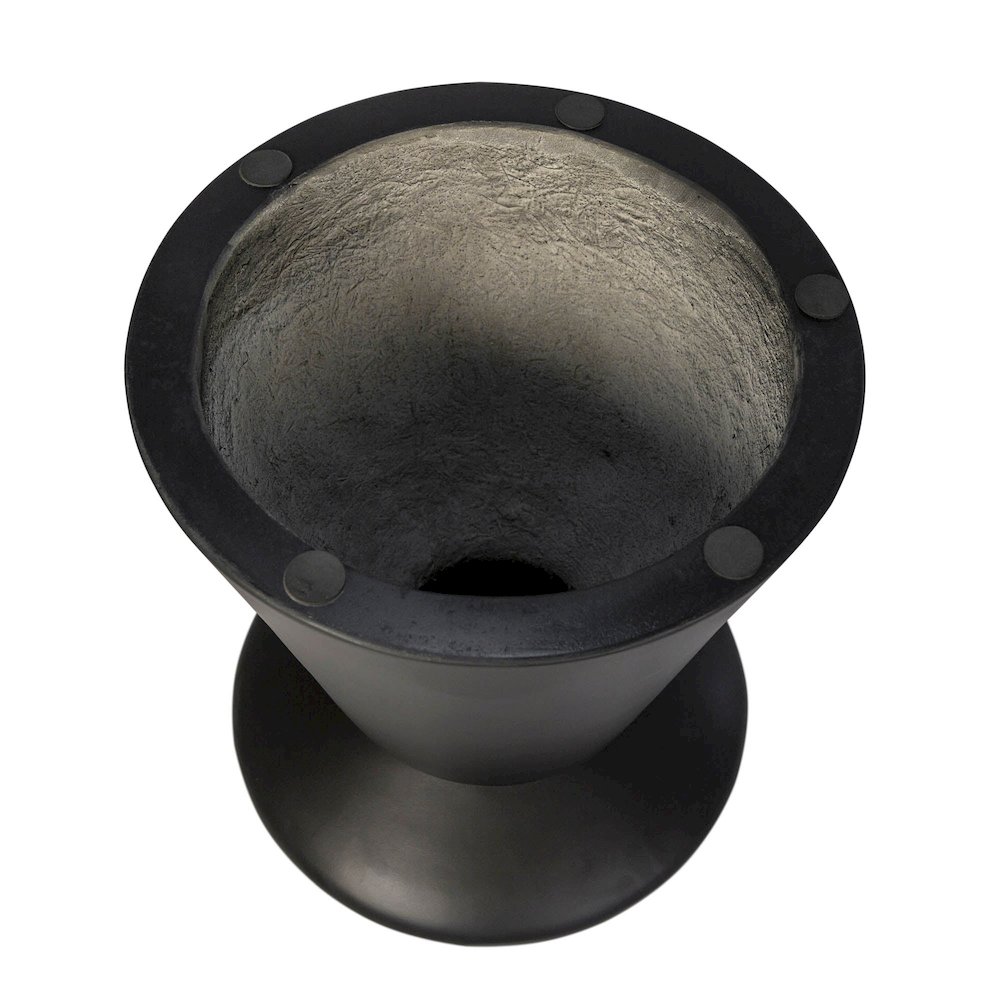 Concrete Mineral Side Table - Black. Picture 7