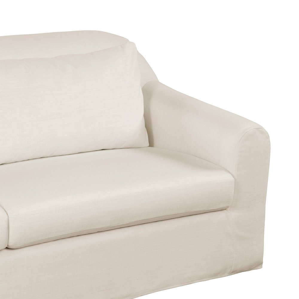 Harper Slipcover Sofa - Linen Ivory. Picture 8