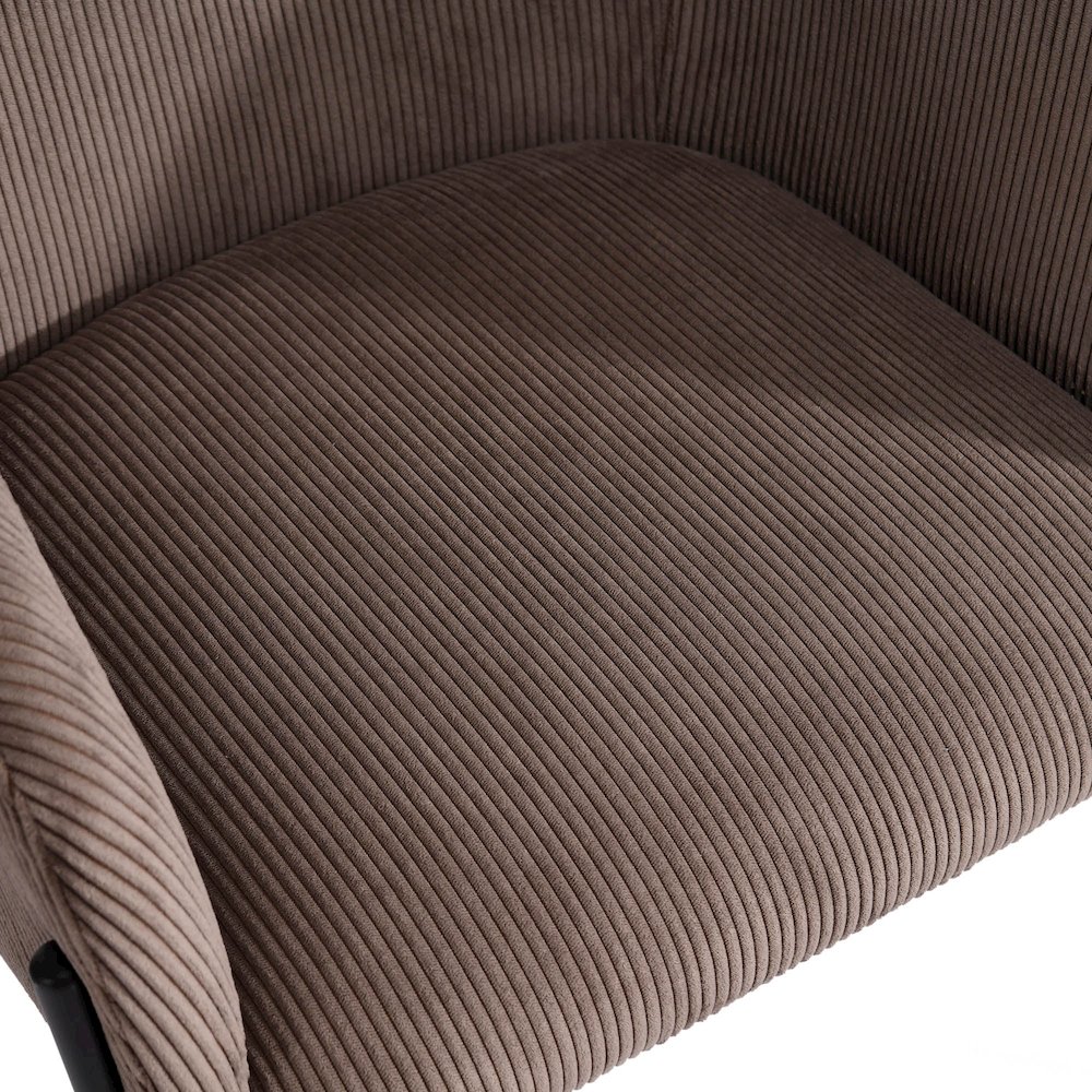 Allegra Dining Chair - Corduroy Brown. Picture 11