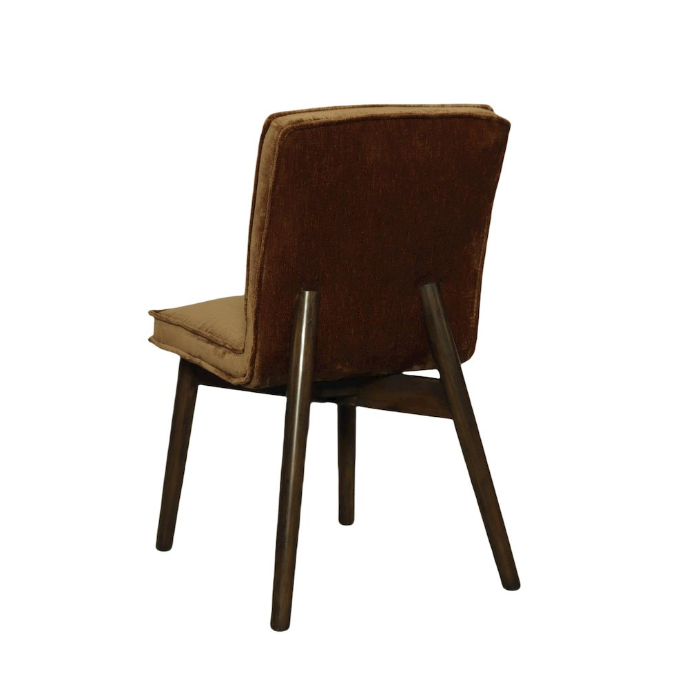 Franklyn Dining Chair - Distressed Velvet Bronze. Picture 6