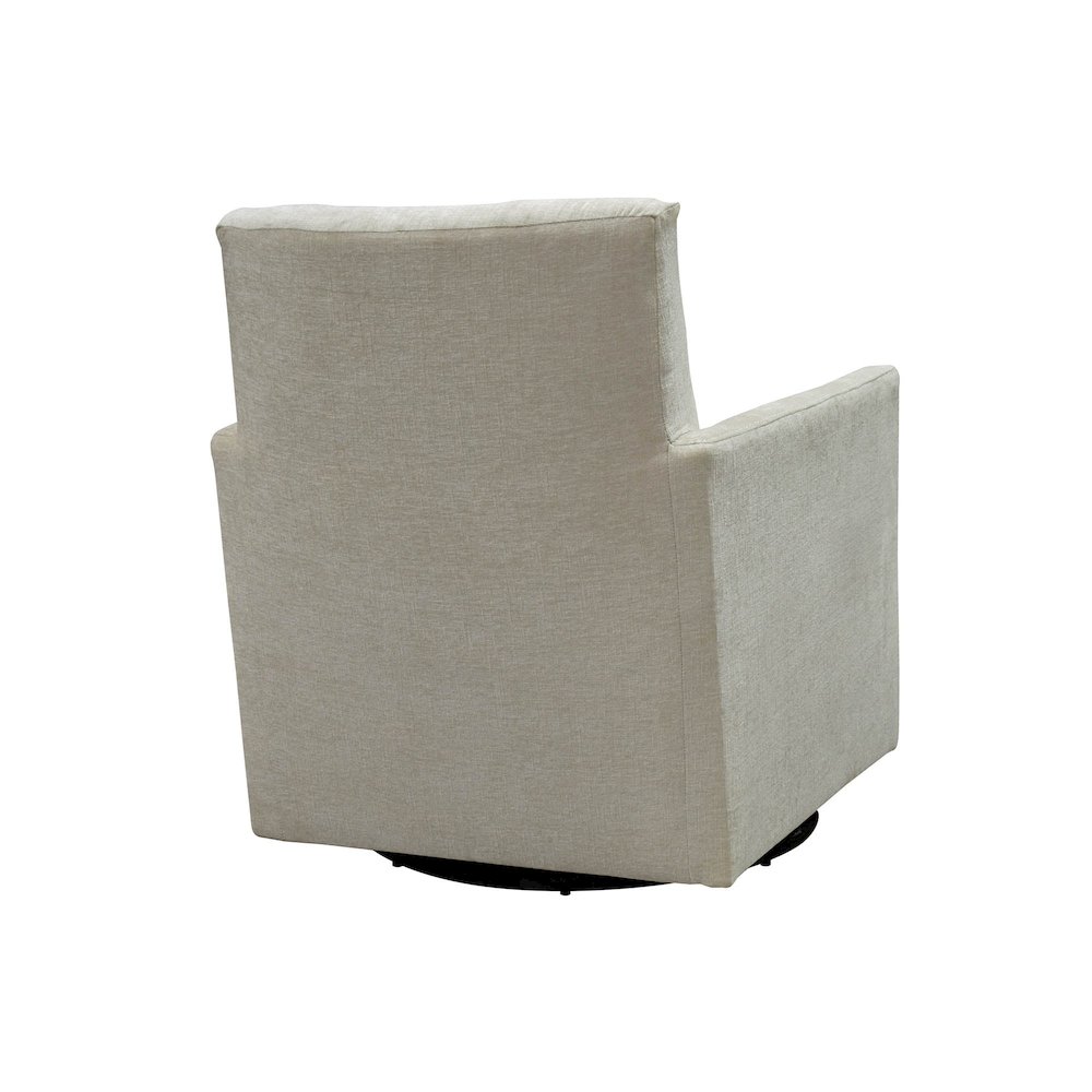 Riley Swivel Club Chair - Ivory. Picture 9
