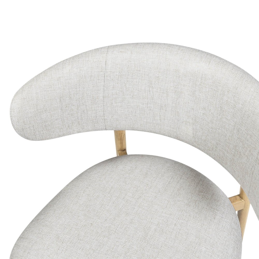 Milo Dining Chair - Vanilla Tweed. Picture 9
